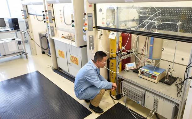 Idaho National Laboratory Research scientist Dong Ding is developing direct carbon fuel cells at INL's Energy Innovation Laboratory.