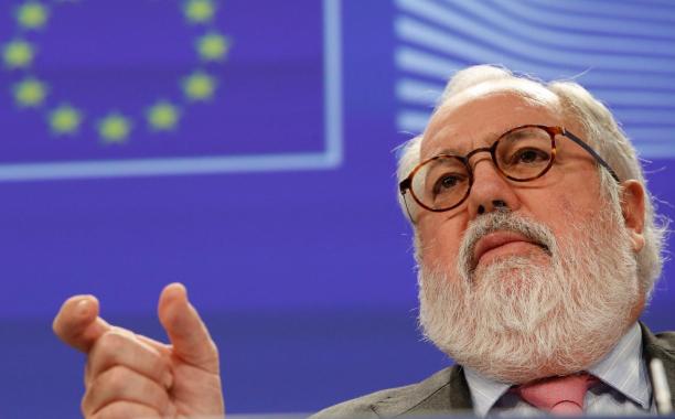 Miguel Cañete, the European commissioner for climate action and energy, said the EU would reject any deal he thought was not ambitious enough in cutting greenhouse gas emissions. Photograph: Julien Warnand/EPA 