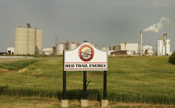 Red Trail Energy, shown on July 31, 2018, is moving forward with a carbon capture project and storage project that would reduce the carbon intensity of ethanol produced at the Richardton, N.D., plant. MIKKEL PATES, FORUM NEWS SERVICE