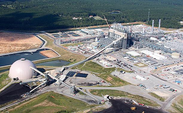 An aerial view of Mississippi Power's Kemper County Energy Facility. Mississippi Power