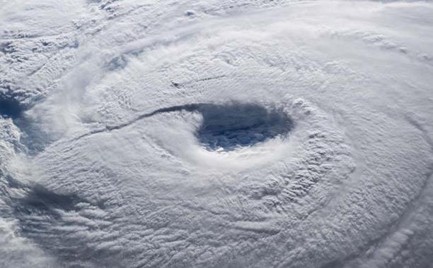 The eye of Typhoon Neoguri which mainly struck Japan in July 2014 (Flickr/ NASA)